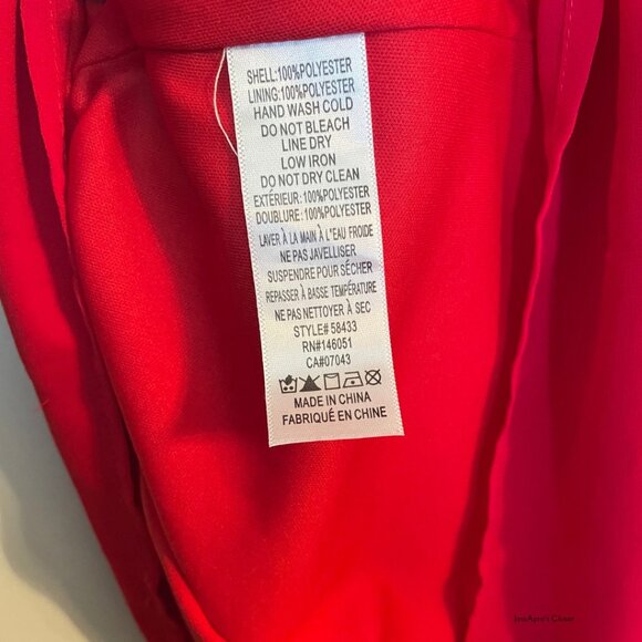 Monteau Los Angeles Red Cross Cross Lightweight Dress Size Small - Picture 7 of 8